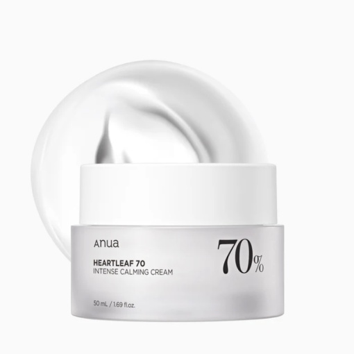 Anua - Heartleaf 70% Intense Calming Cream - Cremă facială intens calmantă și hidratantă pentru pielea sensibilă