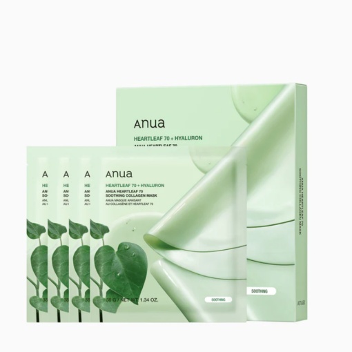 Anua - Heartleaf 70 Soothing Collagen Mask - Mască de față calmantă și hidratantă cu colagen