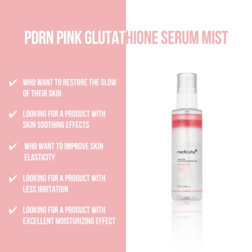 Medicube - PDRN Pink Glutathione Serum Mist – Spray facial pentru hidratare si stralucire