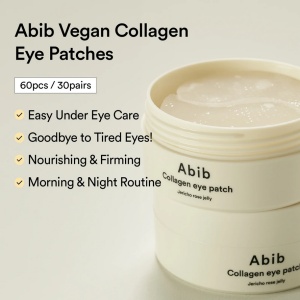 Abib - Collagen Eye Patch Jericho Rose Jelly - Plasturi pentru ochi cu colagen pentru hidratare și reducerea cearcănelor - Img 2