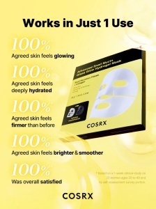 Advanced Snail Mucin Glass Glow Hydrogel Mask COSRX – mască hidrogel cu 25 % mucină de melc, 3 buc. - Img 3