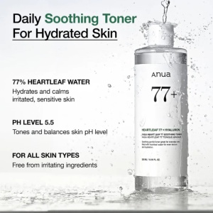 Anua - Heartleaf 77% Soothing Toner - Toner facial calmant și hidratant pentru toate tipurile de piele 250 ML - Img 4