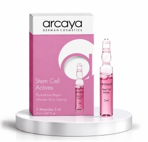 Arcaya Stem Cell Actives - Fiole anti-aging pentru regenerare si elasticitate, 5 buc x 2 ml