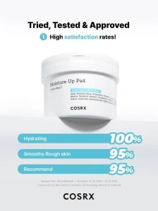 COSRX – One Step Moisture Up Pad – Dischete tonice hidratante pentru ingrijirea rapida a tenului - Img 2