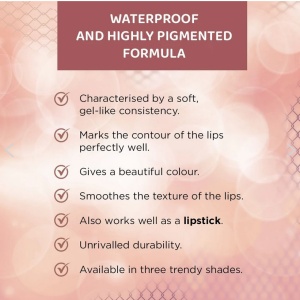 Creion de buze Waterproof Gel Lip Liner Matt, 08 DESERT ROSE - Img 2