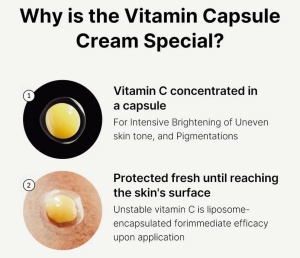 Crema de fata cu capsule de Vitamina C Deep Vita C Capsule Cream, 55 g, Medicube - Img 7