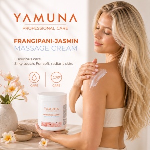Crema de masaj Frangipani si Iasomie -Yamuna 1 L - Img 3
