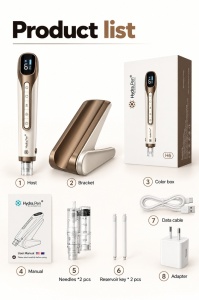Hydra Pen H6 wireless cu rezervor pentru ser, sistem de dozare si fototerapie LED - Img 9