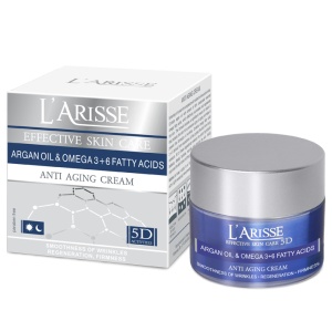 L'arisse - Anti-wrinkle cream - Crema anti-aging pentru varsta 65+ cu Ulei de Argan si Acizi Grasi Omega 3+6 - Img 1