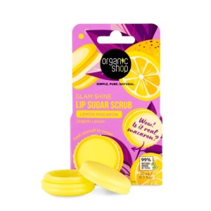 Scrub de buze Organic Shop Lemon Macaron Sugar - 10 ml - Img 2