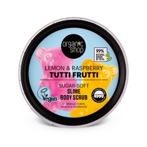 Scrub de corp Organic Shop Tutti Frutti cu lamaie si zmeura 250 ml - Img 2