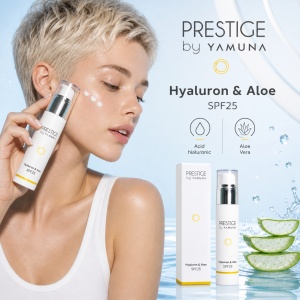 YAMUNA Prestige - Crema de zi cu acid hialuronic & aloe vera și SPF 25