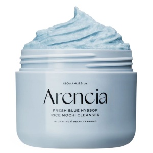 Arencia - Fresh Blue Hyssop Rice Mochi Cleanser - Pasta hidratanta de curatare cu pudra de orez, 120 g - Img 2