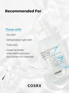 COSRX – Hydrium Triple Hyaluronic Moisture Ampoule – Ser intensiv cu trei tipuri de acid hialuronic - Img 5