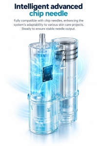 Hydra Pen H6 wireless cu rezervor pentru ser, sistem de dozare si fototerapie LED - Img 6