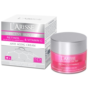 L'arisse - Anti-wrinkle cream - Crema anti-aging pentru varsta 50+ cu Retinol si Vitamina C