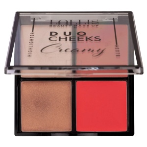Paletă Fard de Obraz Cremos și Iluminator Duo Cheeks - Img 2