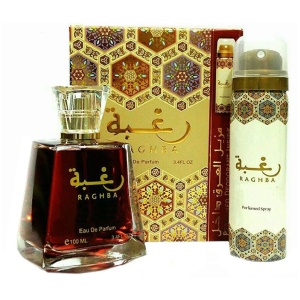 Set Lattafa Raghba 100 ml + Deodorant Spray, Apă de parfum dama