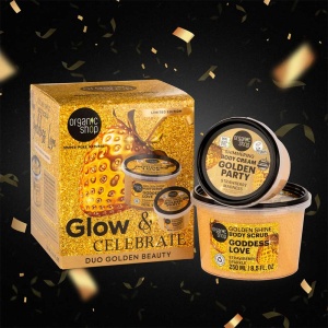 Set Organic Shop Golden Beauty cu scrub de corp si crema de corp - Img 4