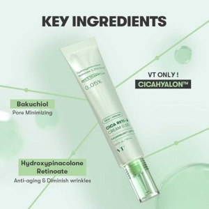 VT Cosmetics - Cica Reti-A Cream 0.05% - Cremă de noapte cu retinol și niacinamidă - Img 2
