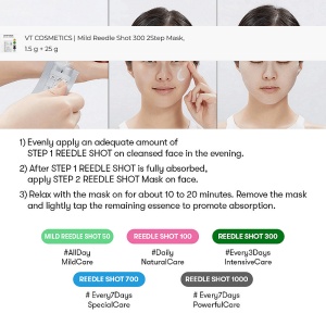 VT Cosmetics - Reedle Shot 100 2Step Mask - Mască intensă in 2 pasi pentru regenerare și hidratare - Img 2