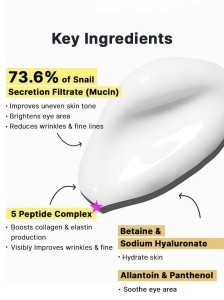 Advanced Snail Peptide Eye Cream COSRX – cremă pentru zona ochilor - Img 6