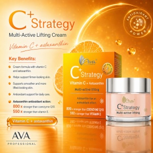 C+ Strategy Multi-active lifting - Crema cu efect de lifting si tonifiere cu Vitamina C + Astaxantina - Img 3