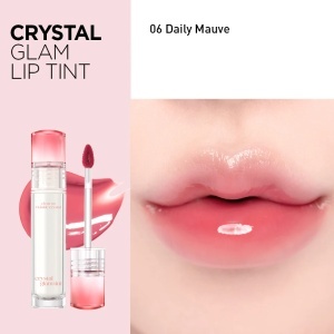 Clio - Crystal Glam Tint -Luciu de buze cu finisaj strălucitor - 006 Daily Mauve