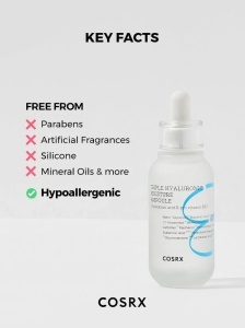 COSRX – Hydrium Triple Hyaluronic Moisture Ampoule – Ser intensiv cu trei tipuri de acid hialuronic - Img 2