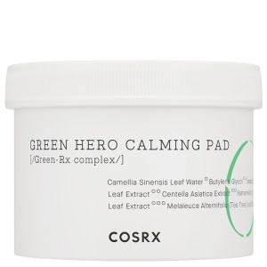 COSRX – One Step Green Hero Calming Pad – Dischete tonice calmante cu textura dubla pentru ten sensibil
