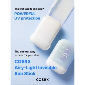 COSRX - Airy-Light Invisible Sun Stick SPF50+ - Stick protectie solara, 19 g - Img 2