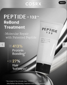 COSRX - PEPTIDE-132 Bonding Treatment - Tratament fortifiant și reparator pentru toate tipurile de păr - Img 2