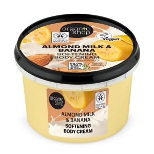 Crema de corp Organic Shop cu lapte de migdale si banane 250 ml