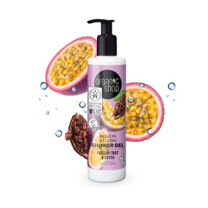 Gel de dus Organic Shop Passion Alluring cu fructul pasiunii si cacao - Img 2