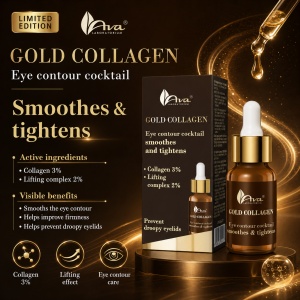 Gold Collagen eye contour cocktail - Ser contur ochi pentru netezire si fermitate - Img 3