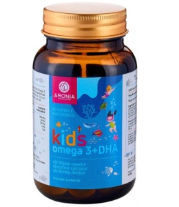 Kids Omega 3 + DHA - 60 capsule pentru cresterea si dezvoltarea sanatoasa a copiilor