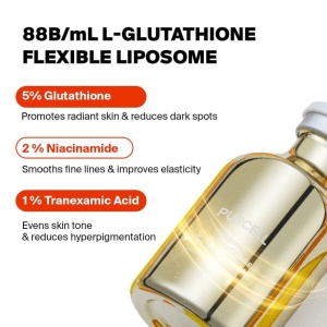 Purcell - 88B/mL L Glutathione Flexible Liposome - Brightening Facial Serum - Ser iluminator, 30 ml - Img 6