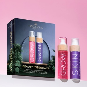 SET BEAUTY ESSENTIALS (GROW 100 ml & SKIN Anti-Cellulite 110 ml) - set pentru ingrijirea scalpului si rutina anticelulitica pentru corp