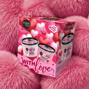 Set cadou Organic Shop With Love cu scrub de corp si body souffle - Img 7