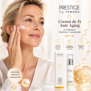 YAMUNA Prestige – Crema de zi cu vitamine & peptide si protectie SPF 30
