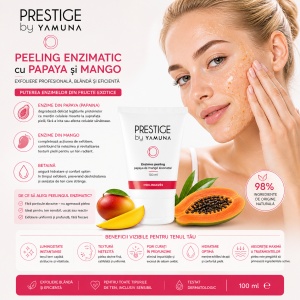 YAMUNA Prestige – Exfoliant enzimatic cu extract de papaya si mango