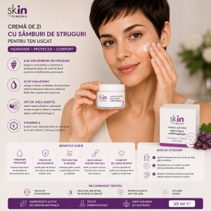 YAMUNA skIN – Crema de zi cu samburi de struguri pentru ten uscat - Img 2