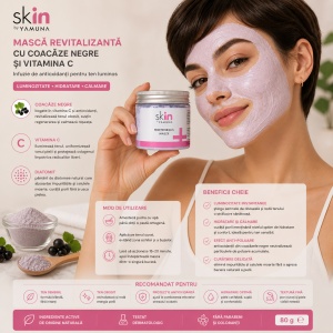 YAMUNA skIN – Masca peel-off de fata cu coacaze negre, hidratanta, pentru ten sensibil 80 g