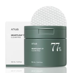 Anua - Heartleaf 77% Clear Pad - Dischete tonifiante și exfoliante cu efect calmant și antiinflamator