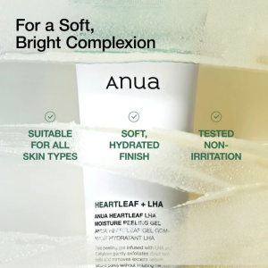 Anua - Heartleaf LHA Moisture Peeling Gel - Gel exfoliant delicat pentru ten luminos și neted - Img 4