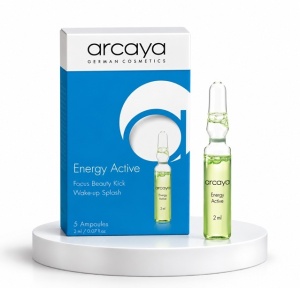Arcaya Energy Active - Fiole energizante cu taurina pentru hidratare si revitalizare, 5 buc x 2 ml