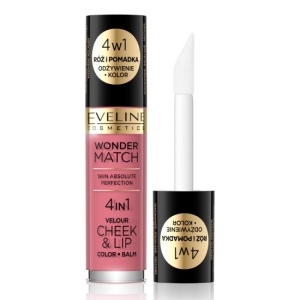 Fard lichid pentru obraji si buze Eveline Wonder Match 4 in 1 Cheek&Lip - No 04