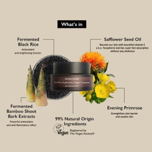 Haruharu Wonder - Black Rice Hyaluronic Cream Unscented - Crema de fata hidratanta, fara parfum - 50 ml - Img 4