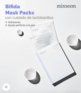 Mixsoon - Bifida Mask Pack - Set de 5 măști faciale hidratante și calmante cu fermenți Bifida - Img 4