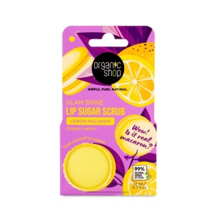 Scrub de buze Organic Shop Lemon Macaron Sugar - 10 ml - Img 3
